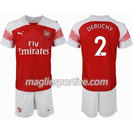 Completo Calcio Arsenal DEBUCHY 2 Bambino Divisa Prima 2018/2019